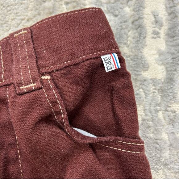 Vintage 1970s Sears Billy the Kid Maroon Bell Botton wide leg Pants Size 4 CUTE - Picture 3 of 5